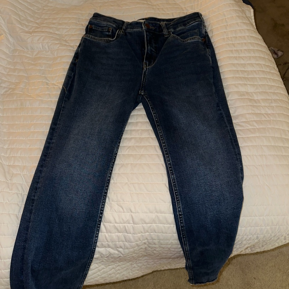 Anthropology Pilcro Dark Blue Freyed Jeans